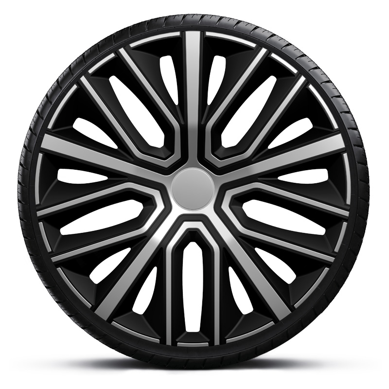 Jeu d'enjoliveurs Sinus 14-inch argent/noir