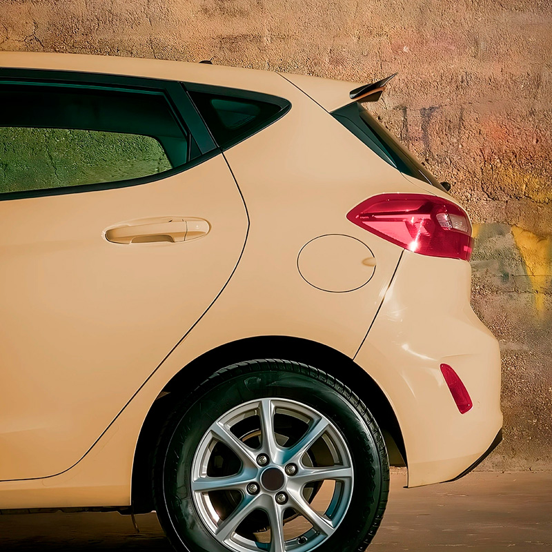 Becquet de toit (Spoiler Cap) sur mesure pour Ford Fiësta VIII 2017- (ABS Noir Luisant)