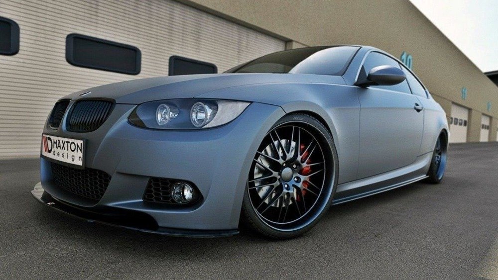 Voorspoiler BMW 3 Serie E92 E93 M-Pakket Zwart Glans