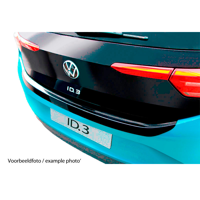 Protection de seuil arrière (ABS) sur mesure pour Volkswagen T-Cross Facelift 2024- Noir brillant