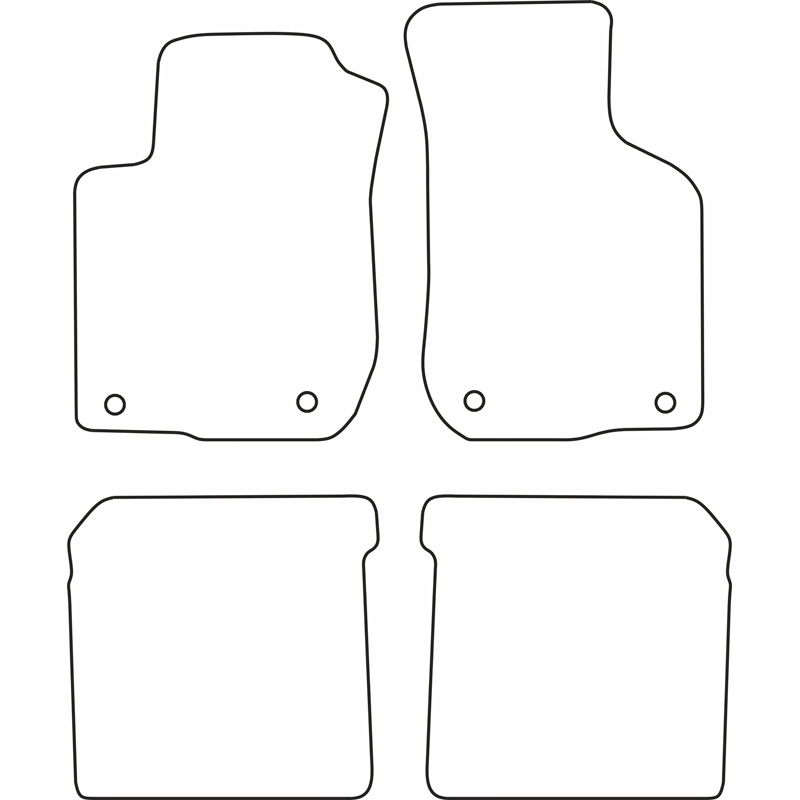 Set de tapis de sol en velours sur mesure pour Audi A3 1996-2003