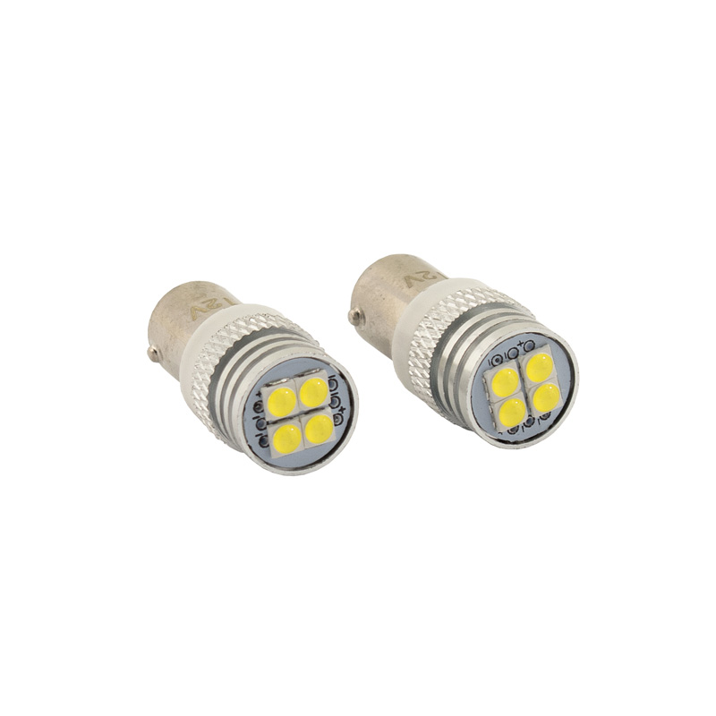 BA9S Ampoules LED 12V Optique-Xenon Blanc, set de 2 pièces