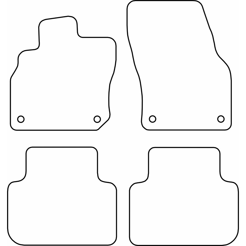 Set de tapis de sol sur mesure pour Audi Q3 (FJB) 2025-