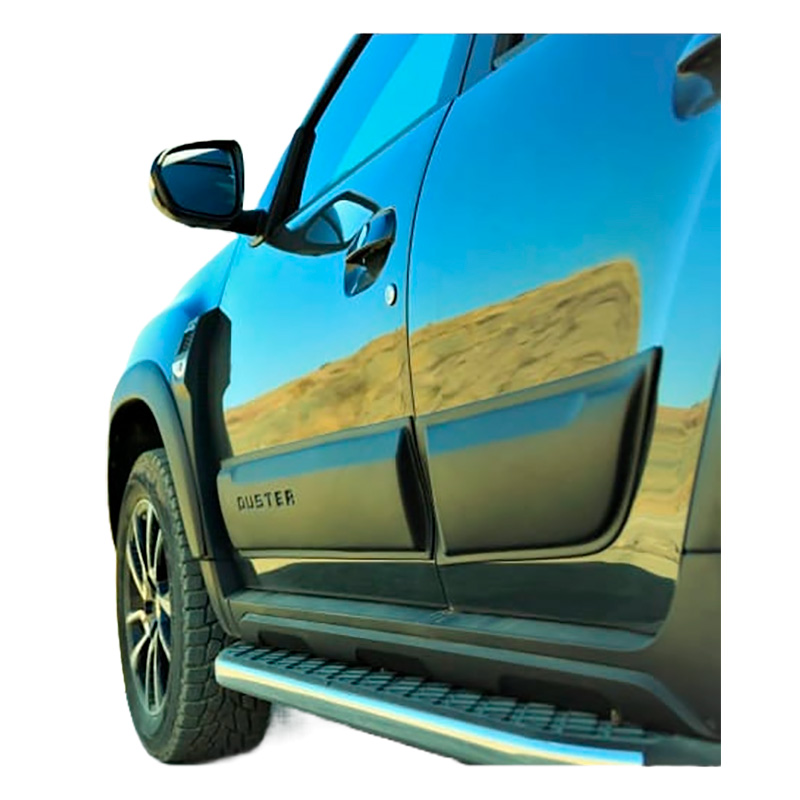 Jeu de baguettes de porte sur mesure pour Dacia Duster II 2018-2024 - Noir mat