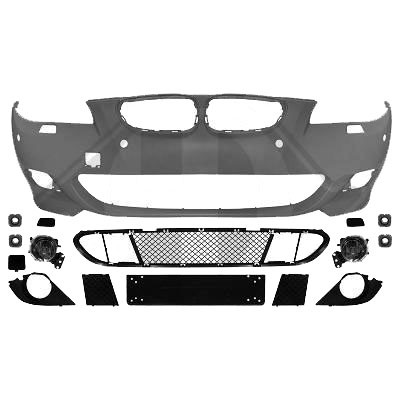 Voorbumper passend voor BMW 5-Serie E60/E61 7/03- M5-Look PDC