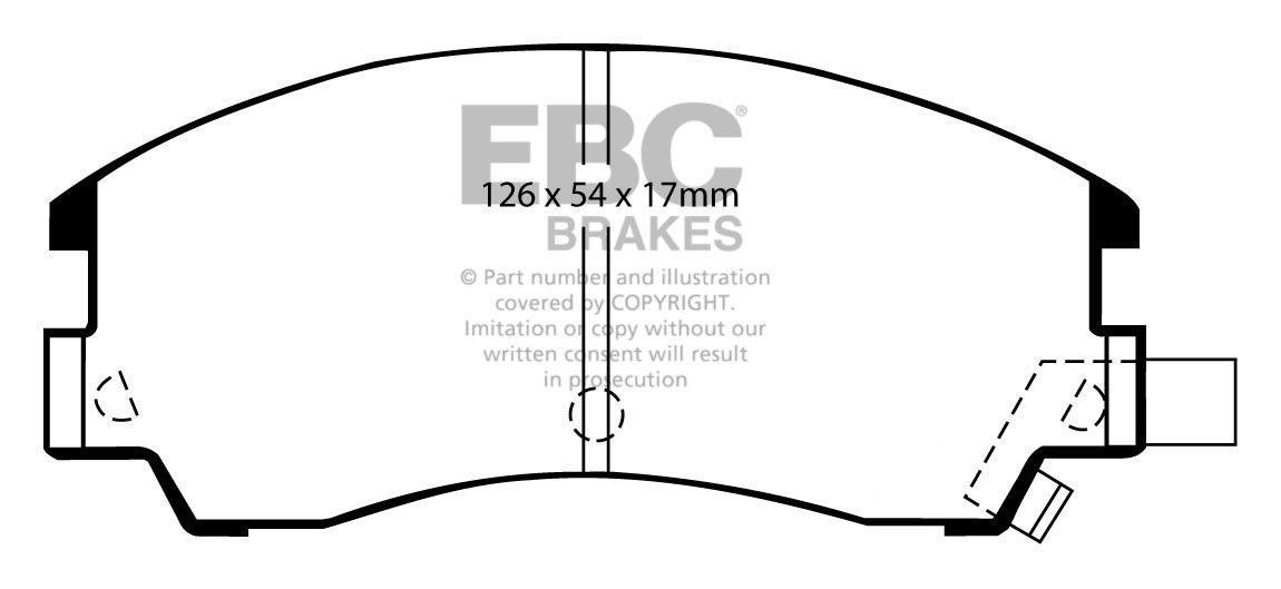 EBC Brakes SUBARU Series 1/2/L 1.8 Turbo (AK7) 84-93 Remblokken