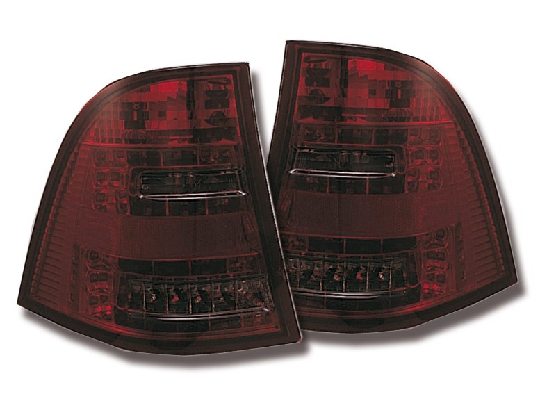 Feux arriere LED Mercedes ML W163 98-05 rouges/de fumee