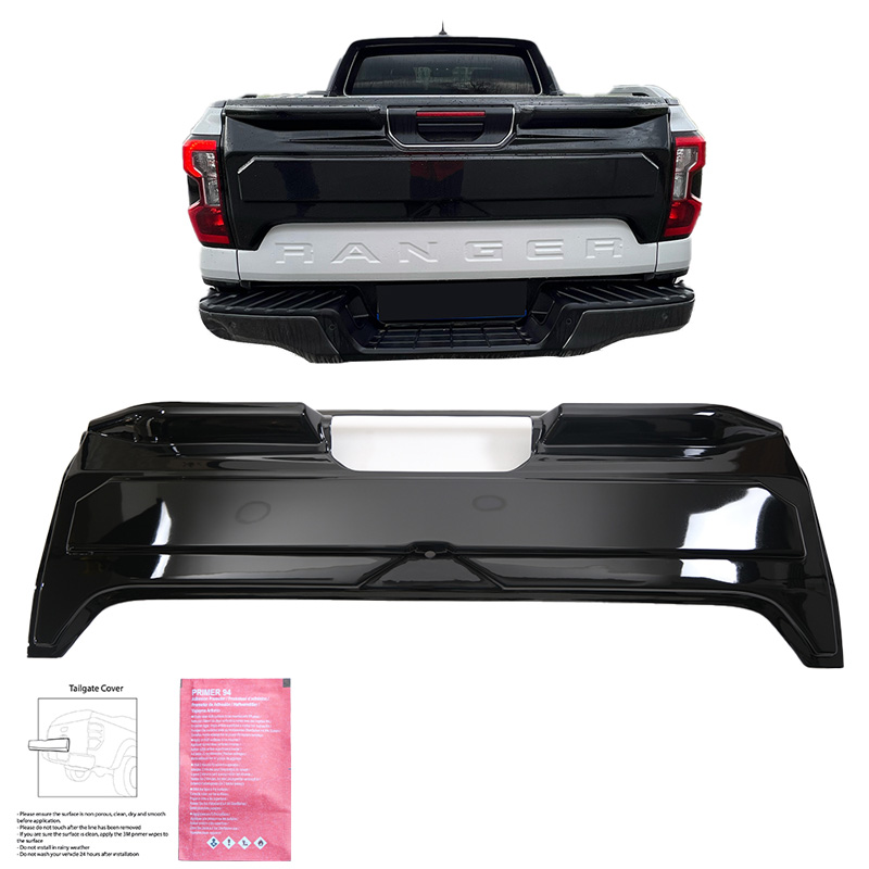 Protecteur de hayon sur mesure pour Ford Ranger T9 2022- - Noir brillant