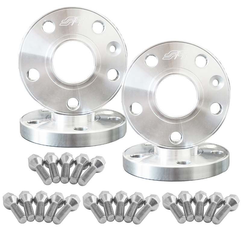 Simoni Racing Kit d'Élargisseurs de Roue en aluminium - 2x17,5mm(AV) - 2x20mm(AR) (Moyeu 65,1mm) avec boulons de roue - sur mesure pour Fiat, Alfa Romeo divers