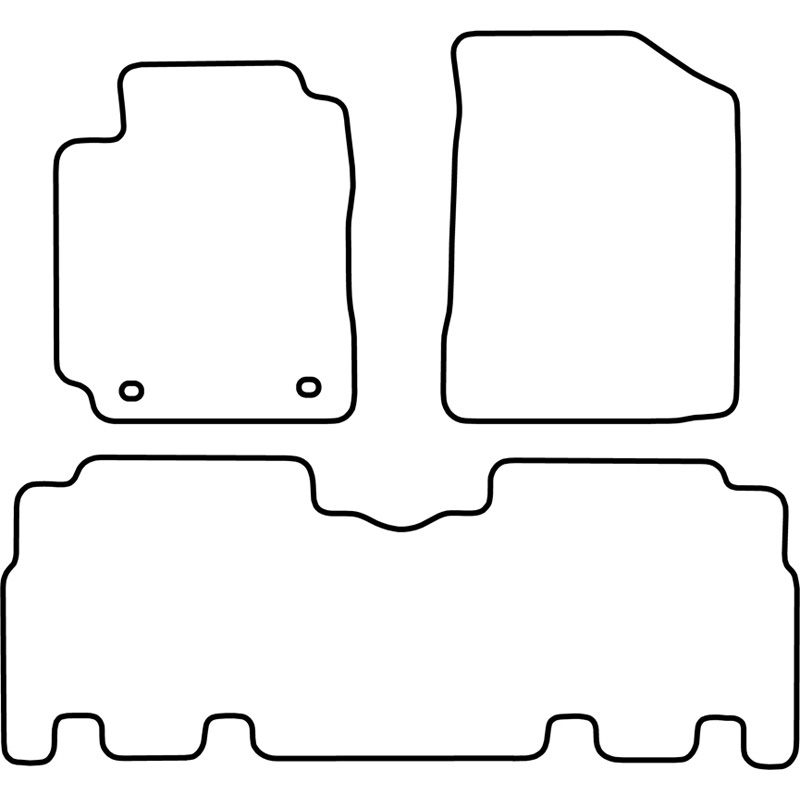Set de tapis de sol en velours sur mesure pour Toyota Yaris Verso 1999-2006
