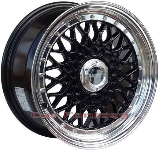 Lenso Wheels BSX 15 pouces replica roues noir