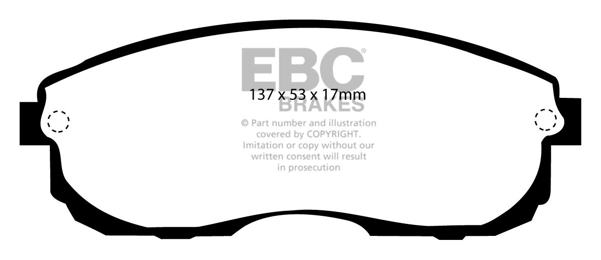 EBC Brakes NISSAN Silvia (S13) 2.0 Turbo 91-93 Remblokken voorzi