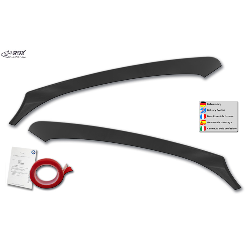 Spoilers de phares sur mesure pour Mercedes Citan (W415) (uniquement des phares halogènes) 2012-2021 (ABS)