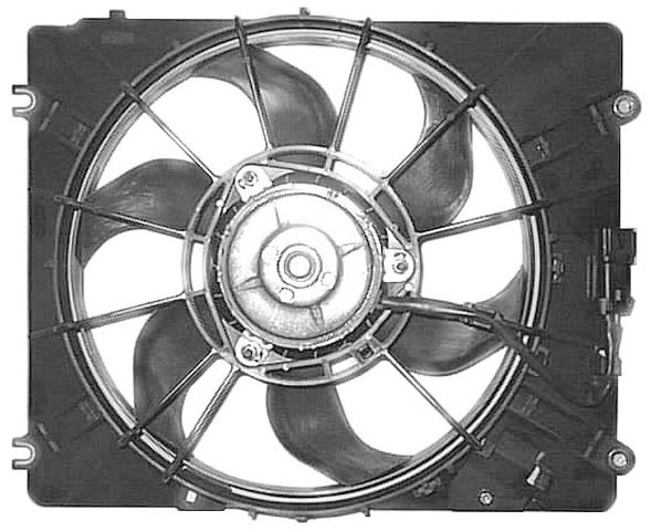 Radiator FAN COMPLEET JAZZ 02-08 300mm 1.2 + 1.4