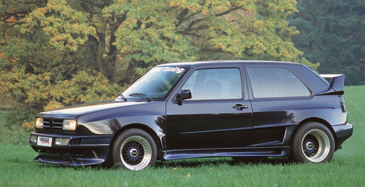 Voorschermen Breedversie ll VW Golf II Polyester Rieger