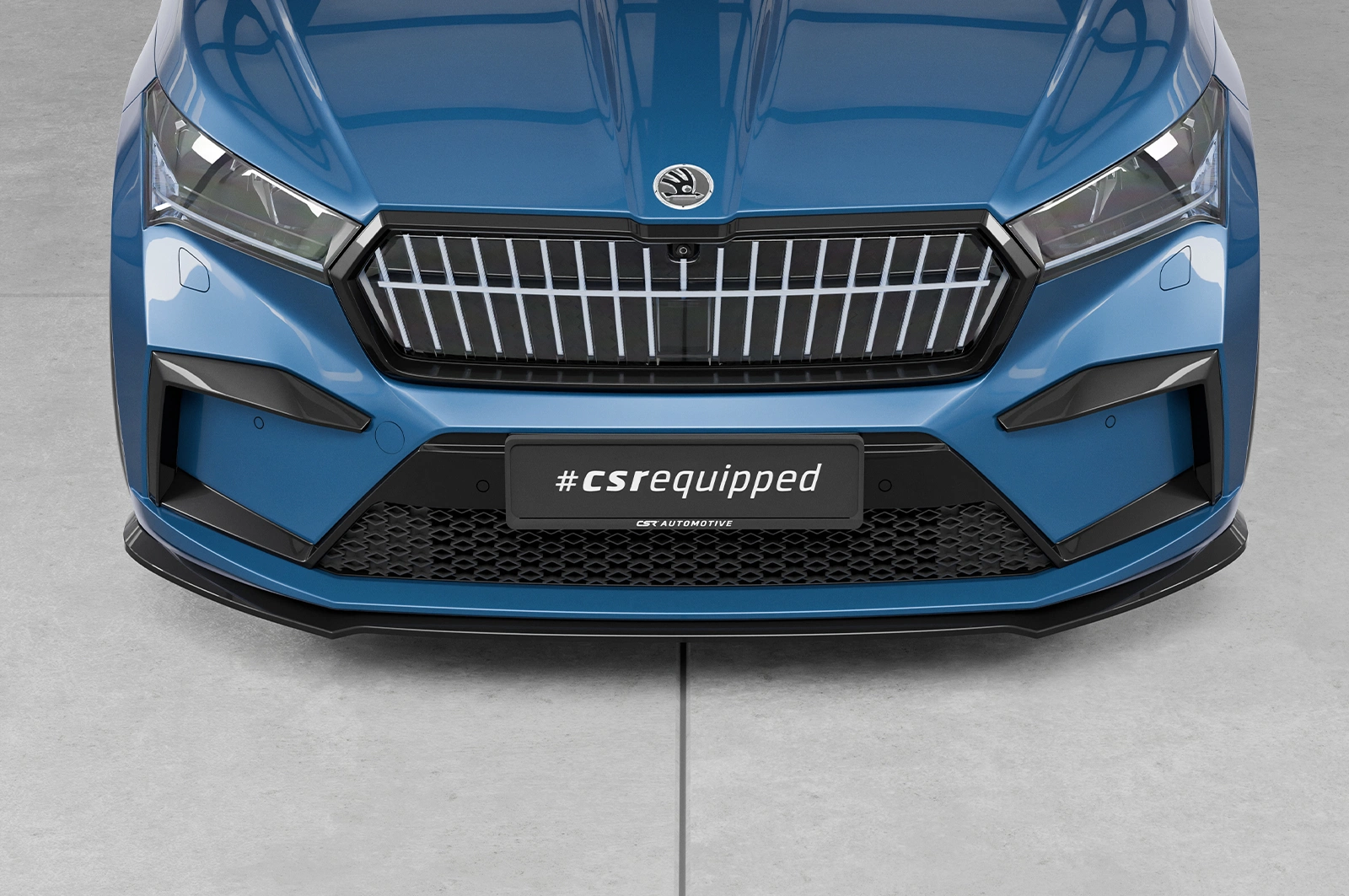 Voorspoiler Skoda Enyaq glans zwart