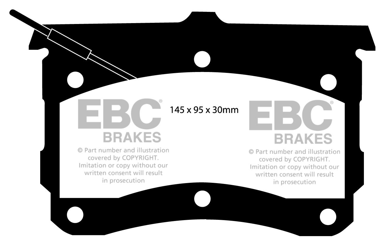 EBC Brakes PONTIAC Firebird 3.8 98-2002 Remblokken achterzijde