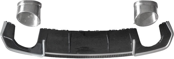 Audi A3 8V Facelift (2012-up) Achterbumper Diffuser + Tips