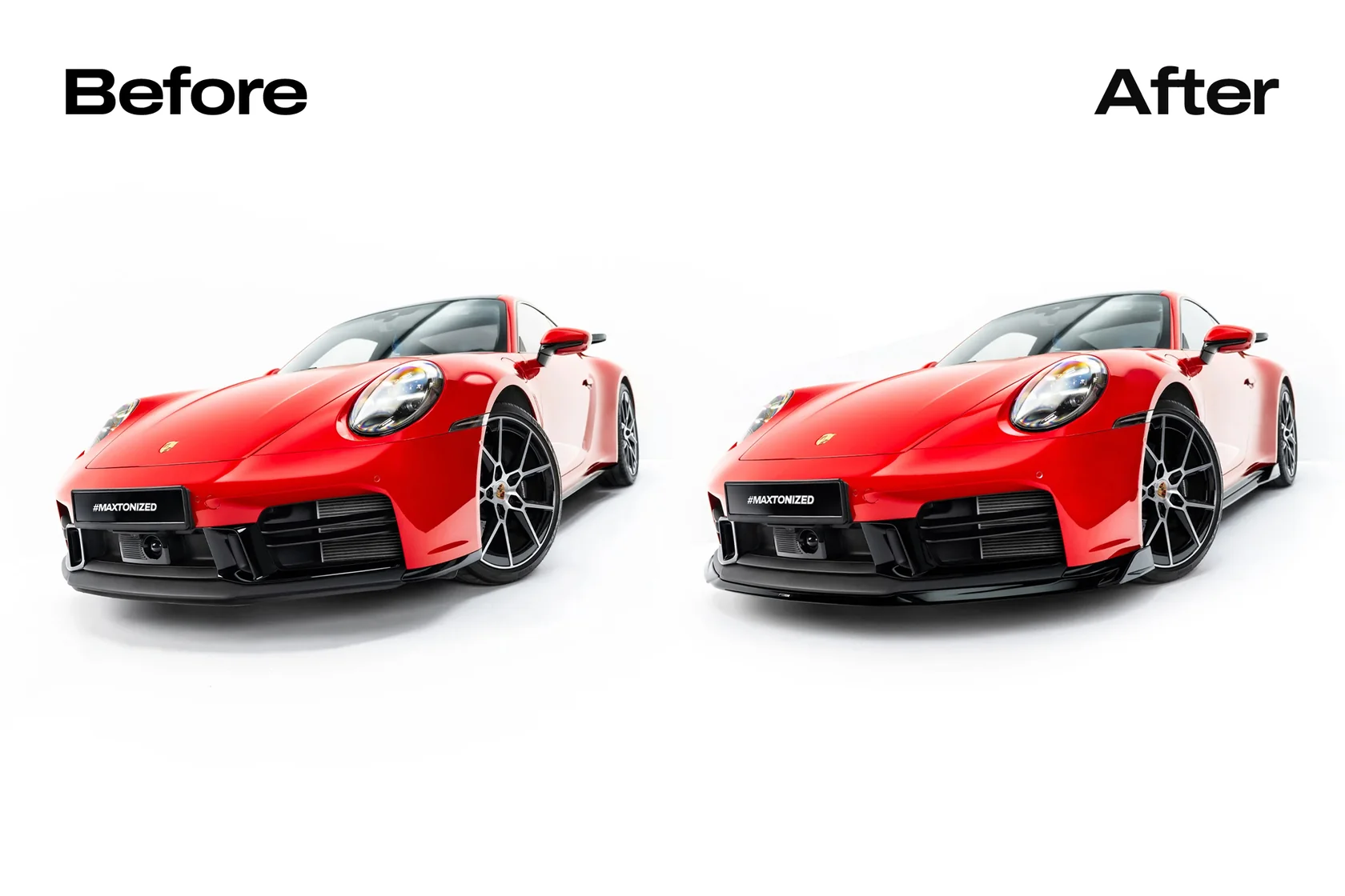 Bodykit passend voor Porsche 911 Carrera Aero 992 Facelift Glans Zwart – Maxton Design