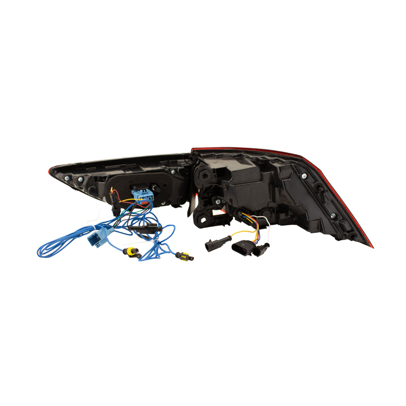 Set de Feux Arrière LED sur mesure pour Volkswagen Golf VIII 2020- excl. Variant - Rouge/Fumée - incl. Feux Dynamiques