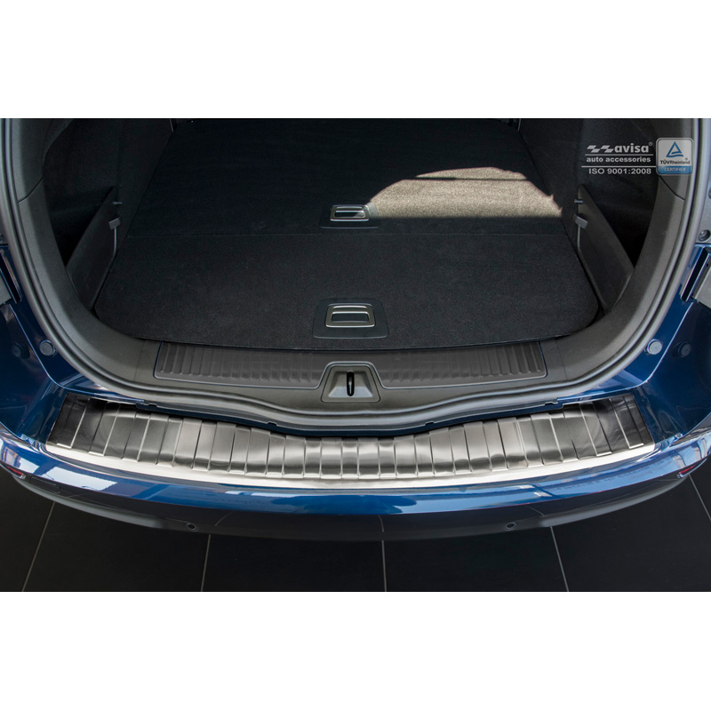 Protection de seuil arrière inox sur mesure pour Renault Talisman Grandtour 2016-2020 & FL 2020- 'Ribs'