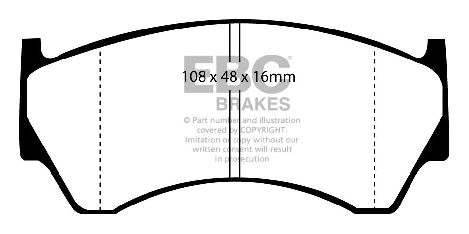 EBC Brakes NISSAN Almera 1.6 (ABS) 95-98 Remblokken voorzijde gr
