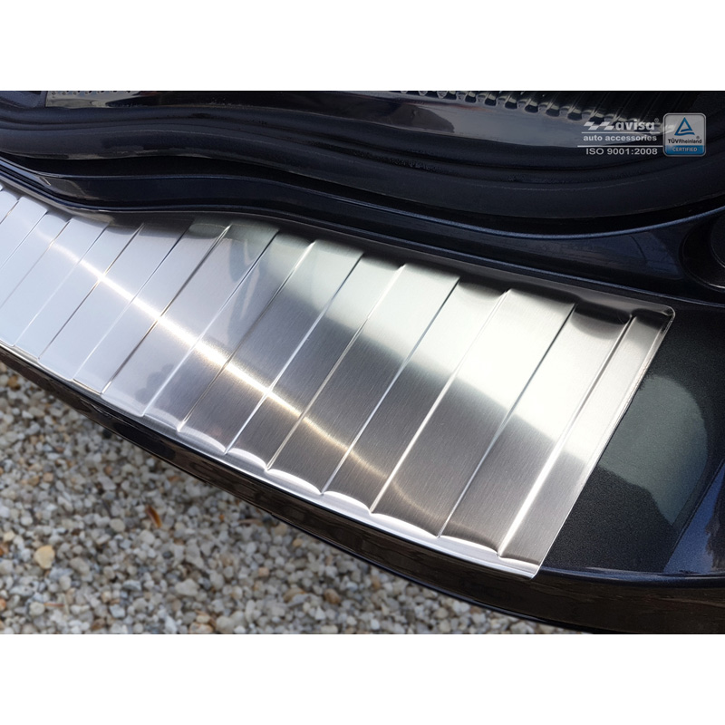 Protection de seuil arrière inox sur mesure pour Ford Mondeo V Wagon 2014- & Facelift 2019- 'Ribs'