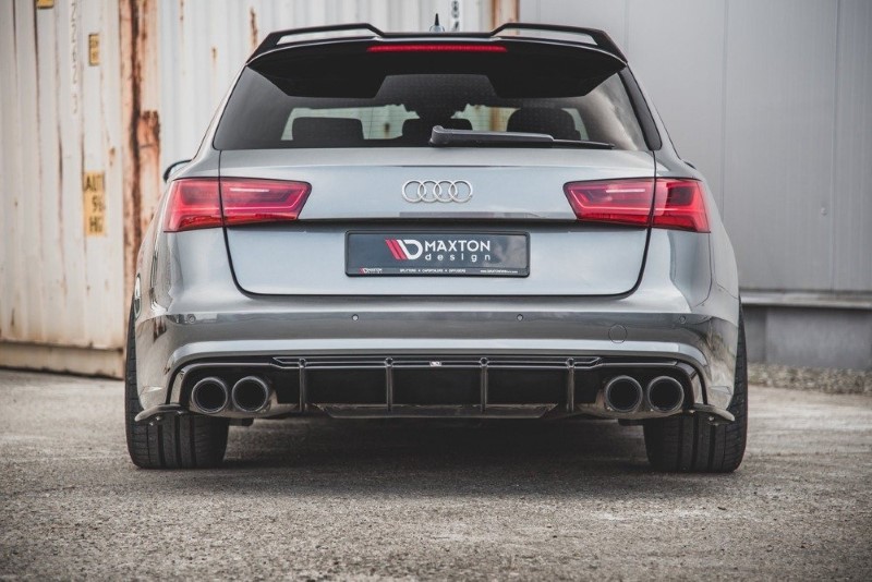 Diffusor Audi S6 / A6 S-Line C7 FL Glanzend Zwart