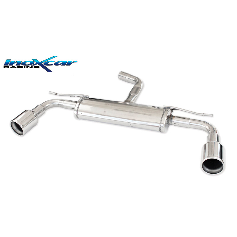 100% Inox Échappement Double sur mesure pour Volkswagen Golf VII 2.0 GTD 184CV 2012- 2019 Droite/Gauche 102mm (uniquement avec diffuseur GTI)