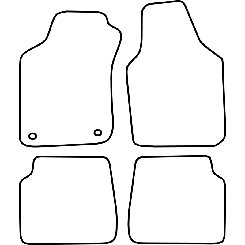 Set de tapis de sol sur mesure pour Kia Pride 1995-2000