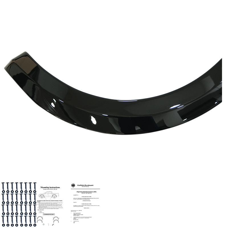 Oneway Jeu d'élargisseurs d'aile sur mesure pour Ford Ranger T9 2022- - Noir brillant