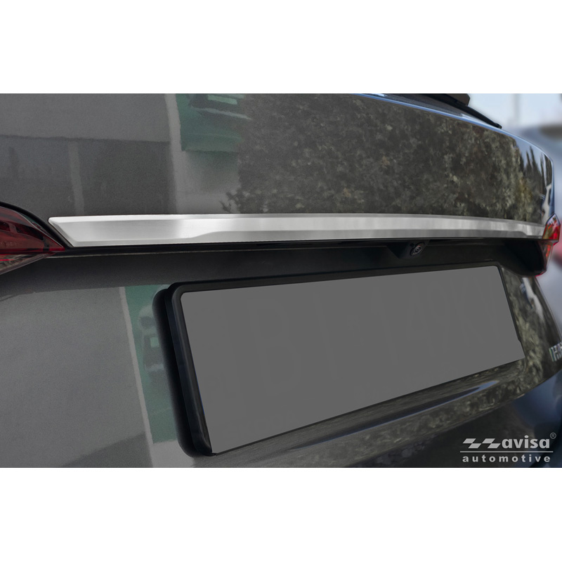 Avisa Revêtement d'habillage du hayon du coffre inox brossé sur mesure pour Skoda Octavia IV Combi (NX5) 2019-2024 & Facelift 2024-