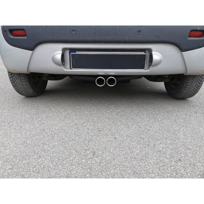 Échappement double sur mesure pour Toyota Aygo, Citroen C1 & Peugeot 107 2005-2014 - pièce d'extrémité centre 70mm