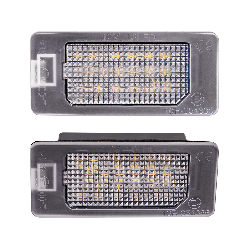 Éclairage de Plaque d'Immatriculation LED sur mesure pour Fiat 500X (6X) 2018-2022 / 500X (7X) 2021- / 500e 2020- / Abarth 500 EV 2023- & Alfa Romeo Tonale 2022-