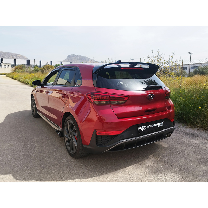 Motordrome Becquet de toit sur mesure pour Hyundai i30 III Hatchback (PDE) 2016- incl. N-Line (PU)