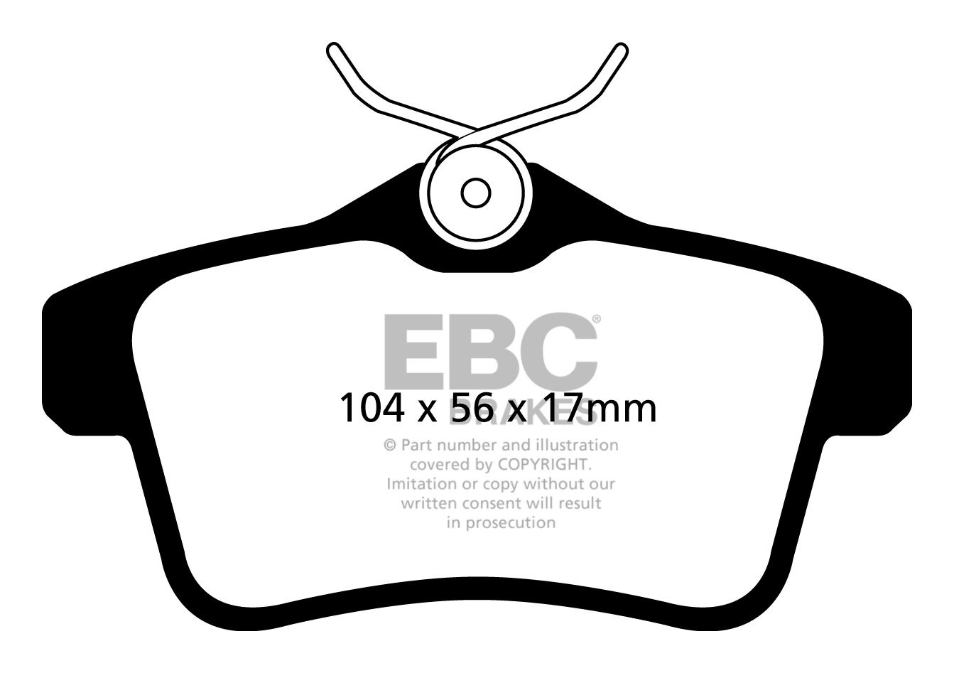 EBC Brakes PEUGEOT RCZ 2.0 TD 2009-.. Remblokken achterzijde