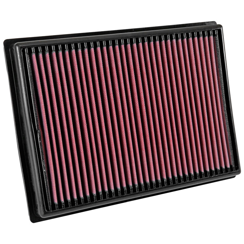 K&N Filtre à air de remplacement sur mesure pour Toyota Fortuner, Hi-Lux (Revo) 2.4D/2.7/2.8D 2016- (33-3045)