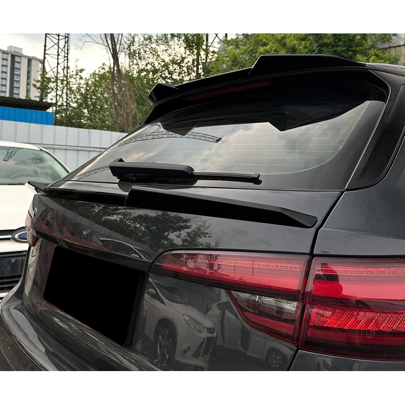 Aileron arrière inférieur sur mesure pour Audi A4 (B9) Avant Facelift 2019-2024 (ABS Noir Luisant)