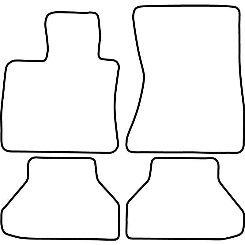Set de tapis de sol en velours sur mesure pour BMW X6 E71 2008-2014