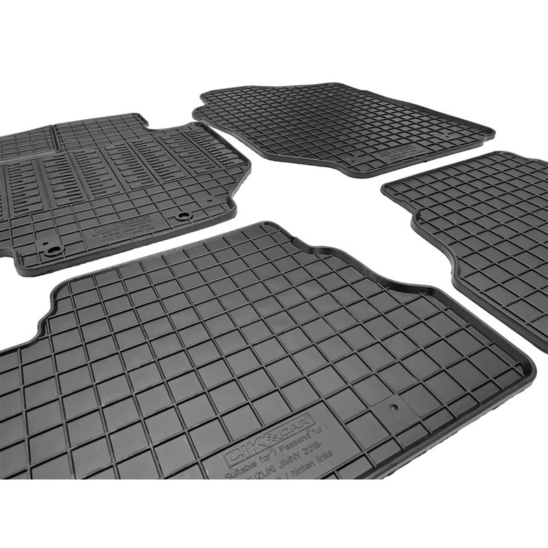 Set tapis de caoutchouc sur mesure pour Suzuki Jimny (A6G) 2018- (4-pièces + points de fixage)
