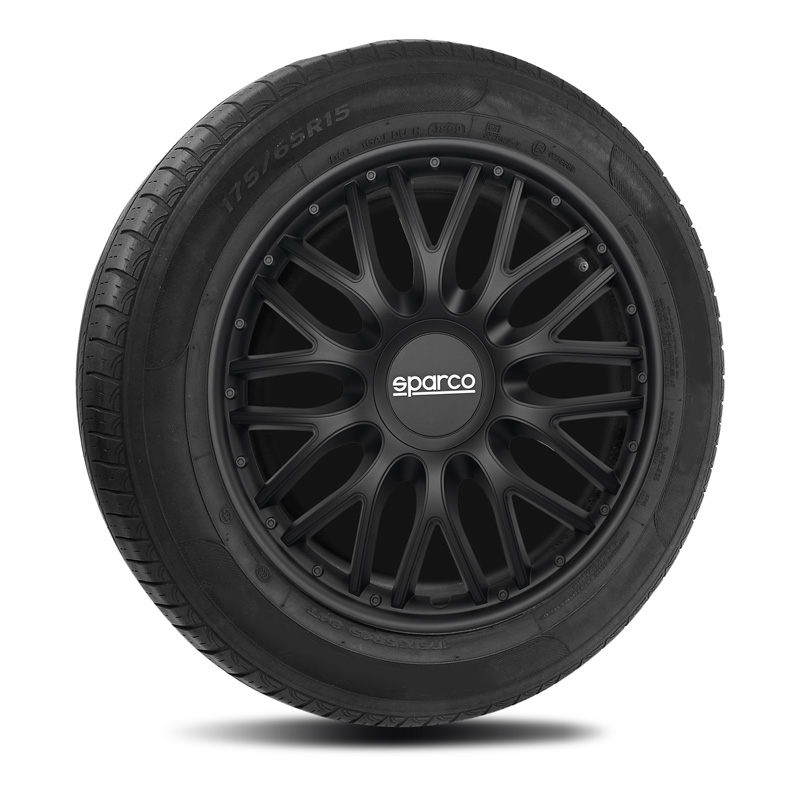 Sparco Enjoliveurs Roma - 14-pouces - Noir - Set de 4 pièces