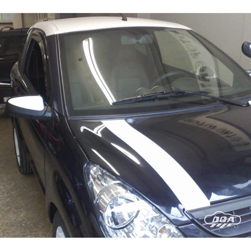DGA Déflecteurs d'Air sur mesure pour Aixam City/Coupe/Crossline/Crossover/Minauto/Vision/Sensation City 2010- (2-pièces / extérieur )