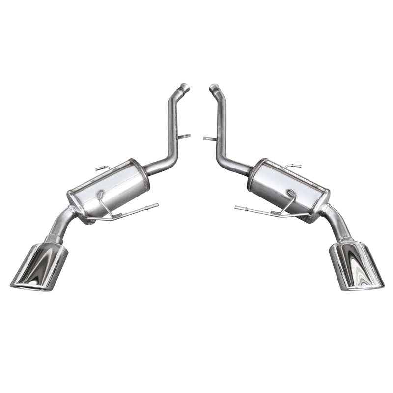 100% Inox Échappement Double sur mesure pour Mercedes ML W164 320 Cdi Sport (224cv) 2005- Droite/Gauche 150x105mm Oblique