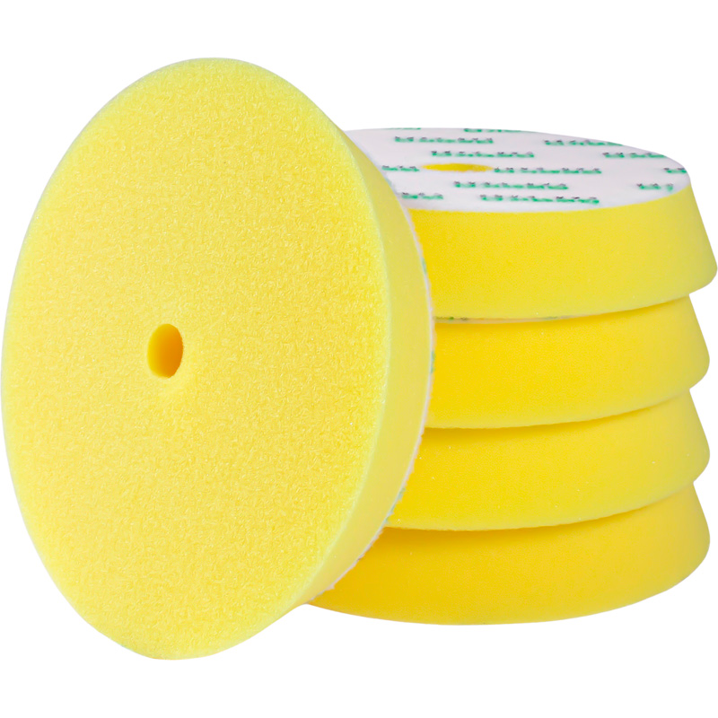 Gecko tampon de coupe dure (jaune) 80 mm – 5 pcs – plateau de support 75 mm