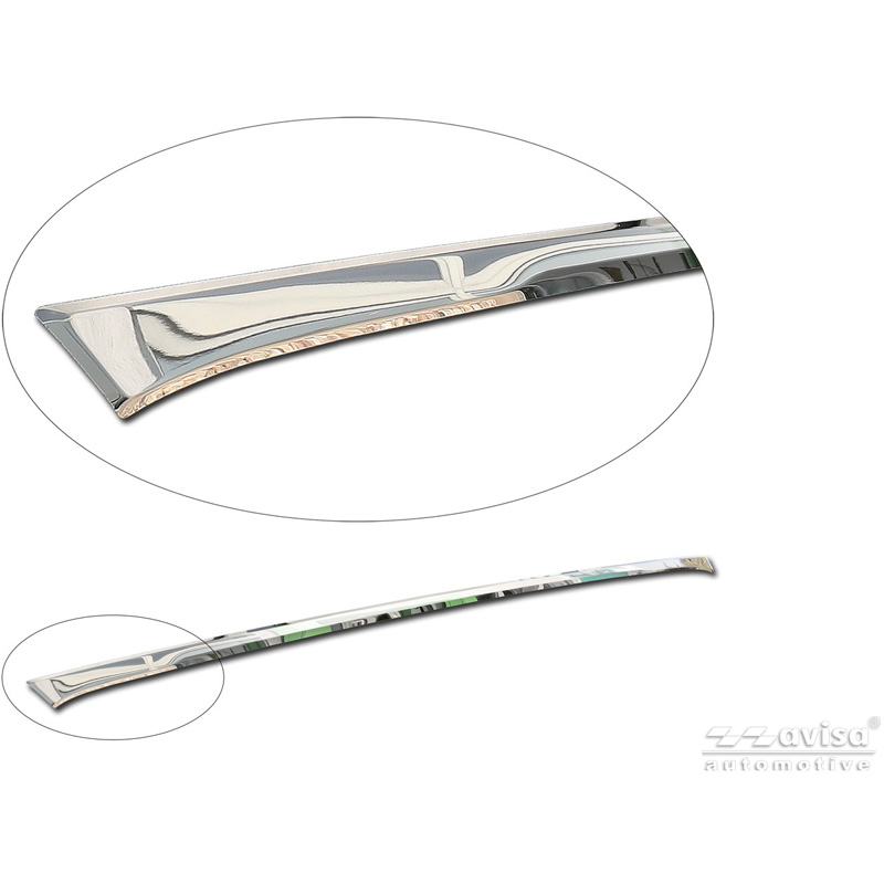 Avisa Revêtement d'habillage du hayon du coffre inox Chrome sur mesure pour Skoda Karoq (NU7) Facelift 2022-