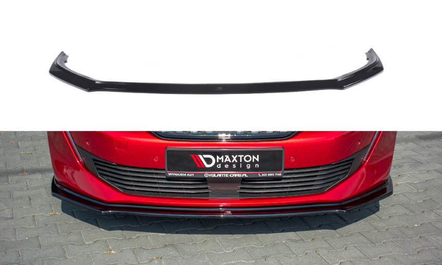Voorspoiler Peugeot 508 Maxton Design glans zwart V.2
