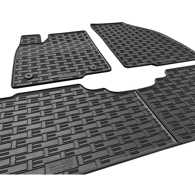 CIKCAR Set tapis de caoutchouc sur mesure pour Leapmotor B03X 2026- (4-pièces + points de fixage)