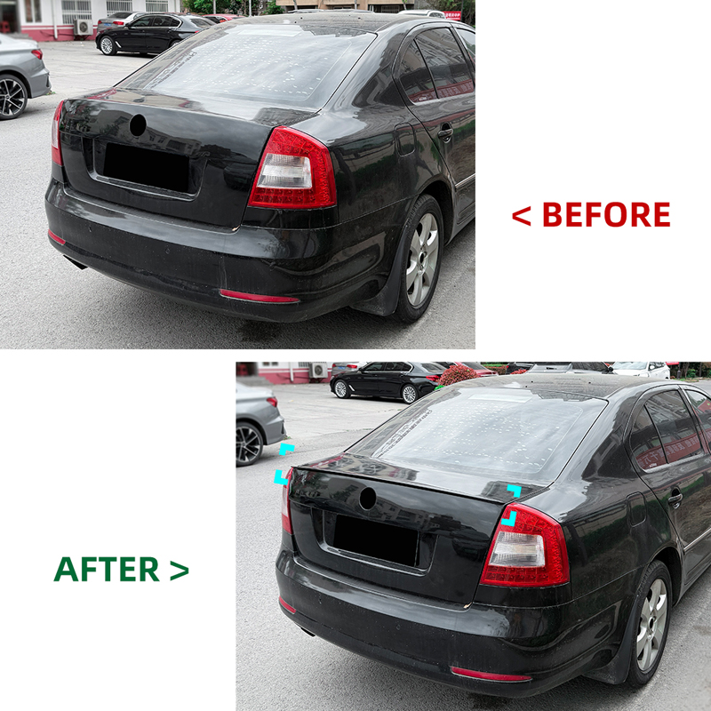 Spoiler arrière sur mesure pour Skoda Octavia II (1Z) Sedan 2004-2013 (ABS Noir Luisant)