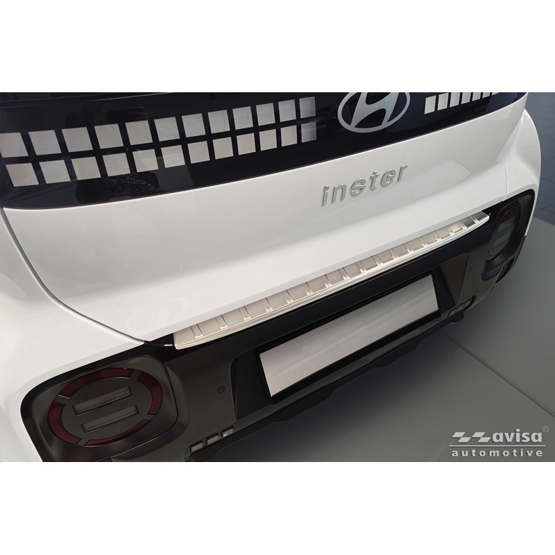 Avisa Protection de Seuil de Coffre Acier Inox sur mesure pour Hyundai Inster 2024- - Argent