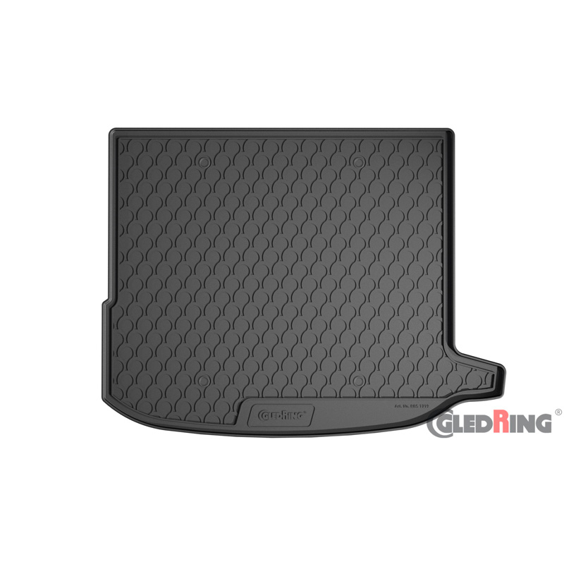 Coquille coffre-arrière Rubbasol (caoutchouc) sur mesure pour Mercedes GLC Coupe (C253) 2016- (avec paquet de coffre incl. filet à gauche)